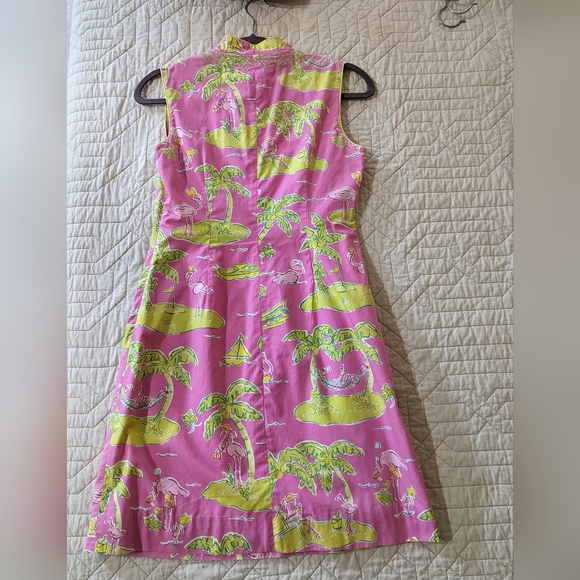 Lily Pulitzer flamingo cotton dress - Picture 4 of 7